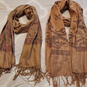 Stitch Work Scarves